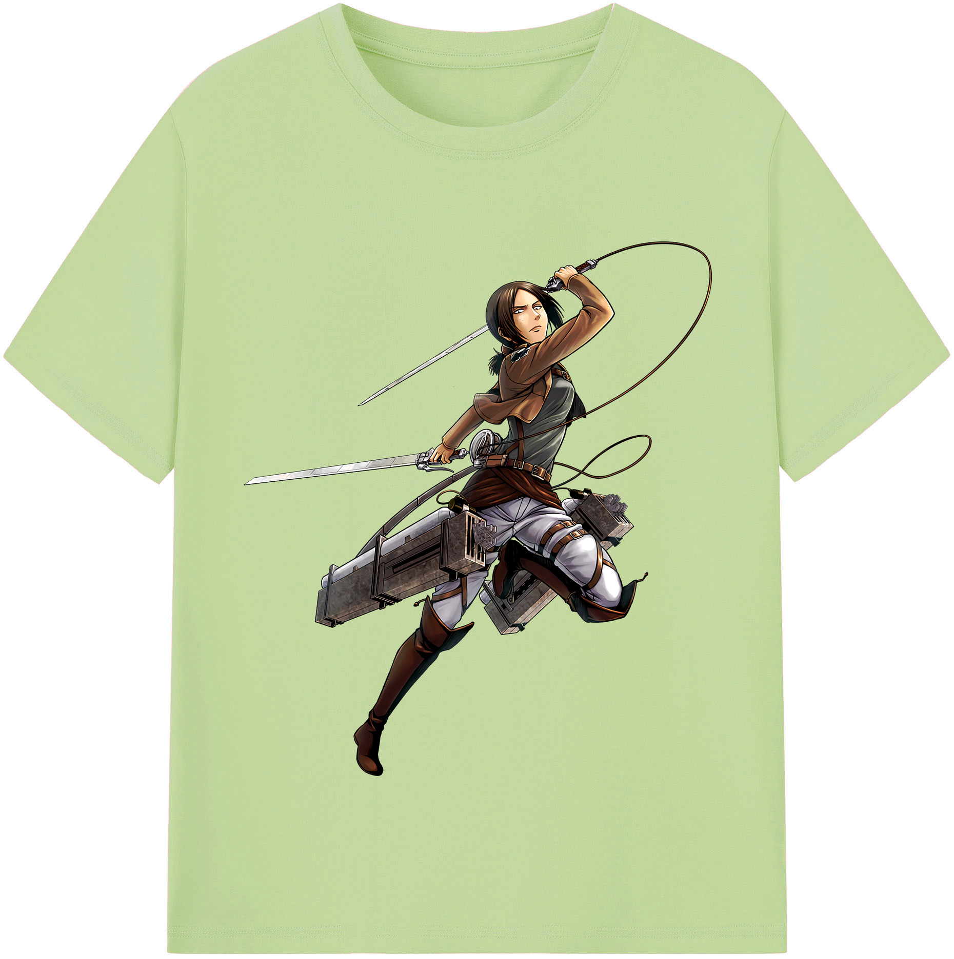 （画像用） 進撃の巨人 Attack on Titan 綿100％半袖Tシャツ（フロントプリント）
